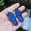 Pendientes Creativos de Telaraña de Araña de Acrílico Retro en Forma de Ataúd, Pendientes Personalizados Huecos de Murciélago, Venta Directa de Fábrica