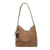 Bolsa Tote Tecida Simples de Nicho para Mulheres 2026 Nova Bolsa de Ombro de Grande Capacidade Versátil Retrô Moda para o Dia a Dia