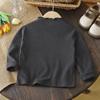 Camisetas Básicas Procesadas y Personalizadas para Niñas para Otoño e Invierno Terciopelo Alemán Cálido Estilo Coreano de Niña con Encaje Mangas Largas