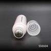 Botella de aceite esencial rosa de 13 ml, con bolitas, botella vacía, portátil, plástico, cosméticos, botella roll-on para perfume, cabeza de bola de acero