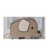 Bolsita Linda 2026 Nuevo Bolso de Hombro de Dibujos Animados Japoneses Ins Celebridad de Internet Chica Elefante Versátil Pu Bolso Redondo Pequeño