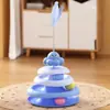 Juguete Giratorio para Gatos Pulpo Bola Giratoria Autoentretenimiento Alivio del Aburrimiento Palo Mordedor para Gatos Aparato para Provocar Gatos Bola de Plumas para Gatos Suministros para Mascotas