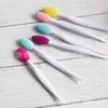 Cepillo facial de limpieza profunda de poros exfoliante de silicona de grado alimenticio, cepillo de limpieza facial, mini mango, cepillo de silicona para lavado nasal