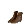 Botines Cuadrados Estilo Retro Francés Chuyuji para Mujer, Botines Delgados de Tacón Grueso Otoño/Invierno 2026, Botines Pequeños, Botas Martin