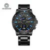 Reloj Augusten para Hombre de Marca Original, Reloj de Cuarzo Multifuncional, Correa de Acero Inoxidable, Reloj de Pulsera Resistente al Agua, Disponible para Dropshipping