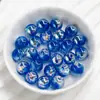 Ding Yi Cuentas de Ópalo de 10 mm Cuentas de Resina Galvanizadas Luna Fría Agujero Recto Cuentas Sueltas Pulsera DIY de Cuentas Accesorios de Joyería