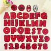 5cmQ Teia de Aranha Gorducha Letra Número Patch de Bordado Autoadesivo Patch Decorativo para Bordado DIY em Diário/Computador Patch de Tecido