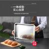Ventas Directas de Fábrica Bandeja de Acero Inoxidable 304 Plato Cuadrado Plato para Comedor Comercial Plato para Cocer al Vapor Plato para Frutas Plato Comercio Exterior Transfronterizo Amazon