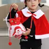 Bolsa de Regalo Navideña Bolsa de Regalo Bolsa de Dulces Bolsa de Regalo de Papá Noel Suministros Navideños Accesorios Caja de Regalo de Terciopelo Dorado