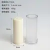 Molde Redondo para Velas de Rayas Finas con Dientes Finos, Molde para Velas Perfumadas, Molde de Plástico Acrílico para Piezas de Velas Rayadas