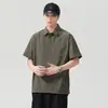 Camisa Polo de Seda Helada de Tacto Fresco para Hombre, Verano 2026 Delgada de Secado Rápido Transpirable Ligera Holgada Camiseta de Manga Corta para Hombre