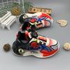 Zapatos para Niños Banana Bear Otoño 2023 Nuevos Zapatos de Malla para Niños Malla Doble Botón Giratorio Tenis para Niños Medianos-Grandes