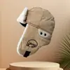 Chapéu Lei Feng de Camurça para Inverno para Homens e Mulheres, Chapéu Quente com Proteção para as Orelhas para Ciclismo ao Ar Livre, Chapéu de Algodão Nordestino Espessado à Prova de Vento e Frio