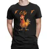 Camiseta para Hombre F Vaca F Pollo 100% Algodón Puro, Top Novedoso de Manga Corta con Cuello Redondo, Camiseta de Regalo Creativo