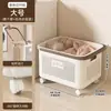 Cesta de Lavandería para el Hogar, Cesta de Almacenamiento para Ropa Sucia, Alta Apariencia, Baño, Cuarto de Ducha, Divisor, Portaropa Móvil, Cesta de Lavado