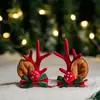 Diademas y Pasadores Decorativos Navideños Transfronterizos Temática de Muñeco de Nieve Navideño con Astas Diademas con Astas Disfraces Festivos Infantiles Diademas con Astas
