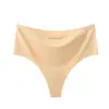 Europa Estampado Continuo de Seda Helada Tanga de Cintura Alta Control de Abdomen para Mujer Ropa Interior Deportiva de Yoga Una Pieza para Niñas