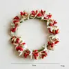 Mini Guirlanda de Natal Decoração Anel para Vela de Hotel Anel de Guardanapo Arranjo de Decoração de Natal Guirlanda Criativa de Espigas de Trigo