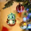 Dragón Bebé Navideño Huevo de Pascua Colgante Feliz Navidad Decoración del Hogar Adornos de Navidad