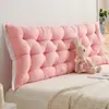 Almofada de Cabeceira Atacado Estilo Celebridade da Internet Almofada Grande de Cama para Sofá Duplo Tatame Suporte Lombar Anticolisão Acolchoamento Macio Algodão de Seda