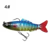 Atacado de fábrica isca segmentada anzol duplo revestimento macio chumbada isca de peixe 9cm18g Isca Macia Isca para Pesca ao Ar Livre