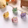 Brinquedo Divertido de Comida Artificial Japonês e Coreano Arco Macaron Acessórios de Sobremesa de Resina Acessórios para Casa de Brincar DIY Chaveiro