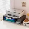 Prateleira de Armazenamento para Impressora Suporte de Mesa de Escritório Prateleira de Armazenamento de Arquivos Multicamadas Suporte de Base de Elevação