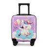Nueva Maleta de Carrito de Dibujos Animados para Niños y Niñas, Maleta de Equipaje Registrado Gratis, Maleta de Cabina de 18 pulgadas