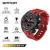 Relojes de Pareja Transfronterizos Sanda para Hombres y Mujeres, Relojes Electrónicos Impermeables, Relojes Electrónicos Multifuncionales para Deportes al Aire Libre, Superventas de Comercio Exterior