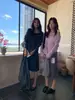 Suéter de Punto Casual de Estilo Coreano para Mujer, Color Verde Limón y Té Verde, Otoño, Suave, Versátil, Holgado, Adelgazante, Delgado, Hombros Descubiertos, Manga Larga