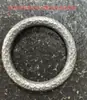 Pulseira de Aço Inoxidável Personalizada, Anel Redondo Vazado Retrô Liso de Alta Qualidade, Pulseira Feminina, Pulseira, Joias de Aço Titânio