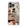 Artículo popular de comercio exterior: Funda de teléfono con póster de coche retro americano para iPhone 17, funda suave transparente anticolisión para Apple 16 Pro