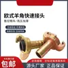 Conector Garras para Tubo de Ar Estilo Europeu 1/2 Polegada, 3/4 Polegada, 1 Polegada Aço Carbono Galvanizado Aço Inoxidável 316 para Mineração, Construção e Uso Marítimo