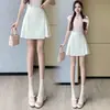Saia Feminina 2026 Chegada Nova de Verão Novo Estilo Chinês Estilo Nacional Saia Plissada Saia Curta Evasê Saia Meia Saia Retro para Cobrir Barriga e Quadril para Mulheres