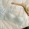 Sujetador Invisible sin Costuras de Tirante Fino de Corte Bajo para Mujer, Sujetador Push-Up de Copa Fina sin Aros, Sujetador de Corte Bajo