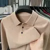 Suéter Masculino 100% Lã Pura Lã Merino Australiana Outono/Inverno 2026 Engrossado Anti-Pilling Gola Lapela Suéter de Lã Masculino