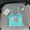 Venta especial de liquidación: Camisola Estilo Americano Estampada para Mujer con Copas, Adecuada para Usar como Ropa Interior o Exterior, con un Elegante Diseño en la Espalda, Estilo Crop Top