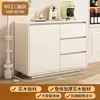 Aparador de Madera Maciza Contra la Pared, Gabinete de Almacenamiento Integrado, Gabinete para Té, Gabinete de Cocina, Cómoda Doméstica, Aparador de Sala de Estar, Gabinete de Almacenamiento