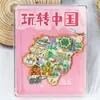 Serie Heilongjiang de Metal Harbin Mohe Pueblo de Nieve Atracción Turística Invernal Souvenirs Imanes para Refrigerador Imanes de Madera
