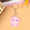 Llavero de Goma Suave de PVC de Dibujos Animados Cruzados Llavero Creativo Lindo de Silicona para Coche Colgante Llavero Pequeño Regalo