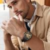 Reloj mecánico de la marca alemana Bugatti, nuevo, luminoso, de moda, con caja de fibra de carbono y esfera Great Wall.