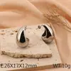 Pendientes de Acero Inoxidable con Forma de Gota Más Vendidos Transfronterizos Estilo Coreano Pendientes Geométricos Versátiles para el Trayecto Diario Stock Listo para Exportación