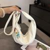Bolso Dumpling de Textura de Alta Gama para Mujer, Bolso Bandolera de Moda para Viajeros, Gran Capacidad 2025 Nuevo Bolso de Hombro Media Luna Súper Hot para Mujer