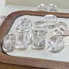 Cuentas Sueltas de Cristal Natural Frijoles de Gelatina de Cristal Blanco Cuentas Espaciadoras Accesorios para Joyería DIY Cuentas con Forma Especial Accesorios Venta Directa de Fábrica