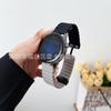 Adequado para pulseira de relógio Huawei GT2/3 Three-Star 20mm/22mm, pulseira de silicone esportiva com blocos de cor e fivela marinha