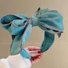 Diadema de lazo de alta apariencia para mujer, dulce y linda, pinza para el pelo de corona alta, moderna y versátil, adecuada para usar en exteriores, accesorio para el cabello