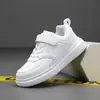 Zapatillas blancas para niños, nuevo modelo de comercio exterior, zapatillas deportivas para estudiantes, zapatillas deportivas casuales para niños mayores, zapatillas deportivas casuales para niños, zapatos negros para niñas