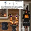 2 Luzes de Halloween Pernas de Bruxa Laranja Malignas Piscando Pátio de Halloween Festa ao Ar Livre Decorações de Casa Assombrada