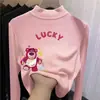 Y2337# camiseta interior de terciopelo para niños otoño e invierno nueva chaqueta de manga larga para niñas otoño con forro polar ropa gruesa de otoño para niñas