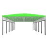 Patio de Almacenamiento de Bodega Taller Toldo Eléctrico Empuje-Tire Carpa Retráctil Grande Móvil Toldo para Actividades de Fábrica de Bodega